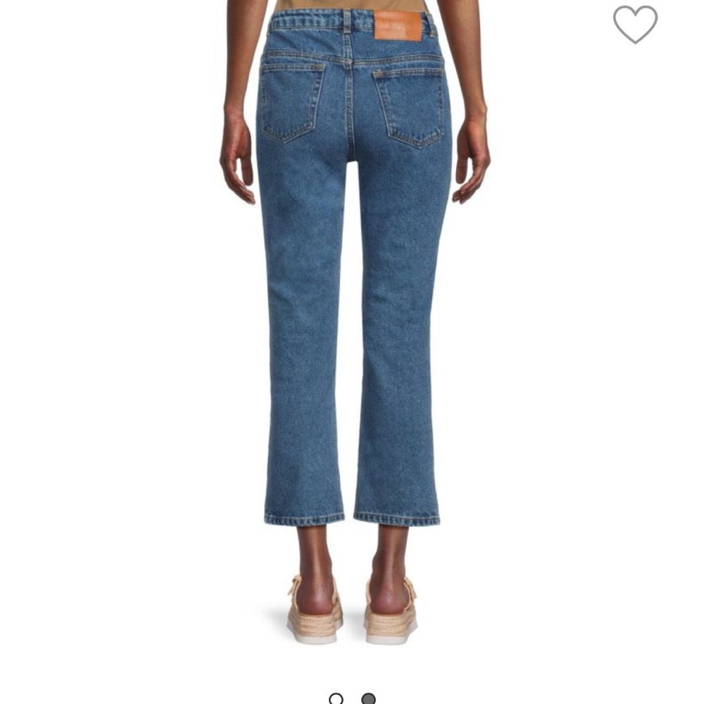 NWT ROBERTO CAVALLI High Rise Faded Cropped Jeans CLASSIC Blue. 100% cotton. 29 - Picture 2 of 11